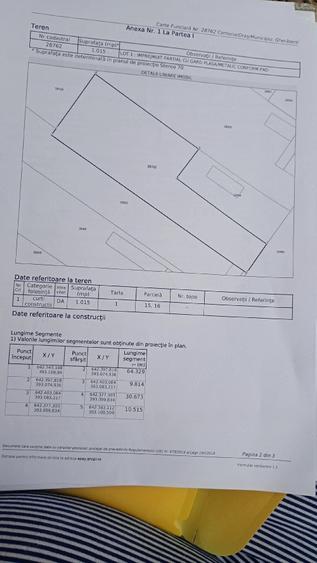 Teren de 1000 mp, în Gherăseni