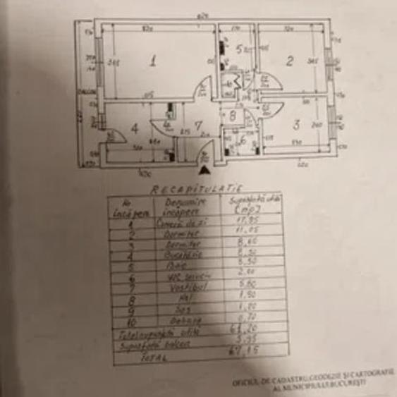 Apartament cu 3 camere decomandat, mobilat în Olteniței