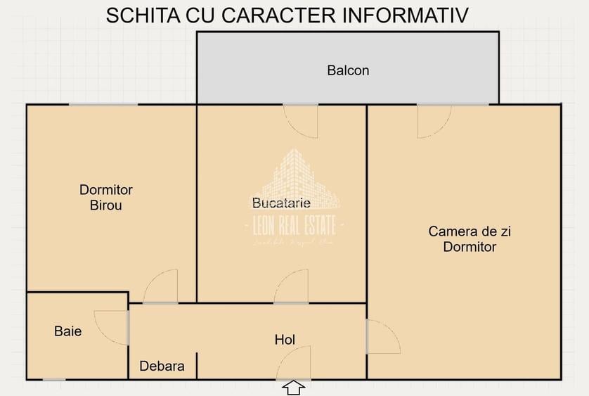 Apartament cu 2 camere decomandat în Mănăștur