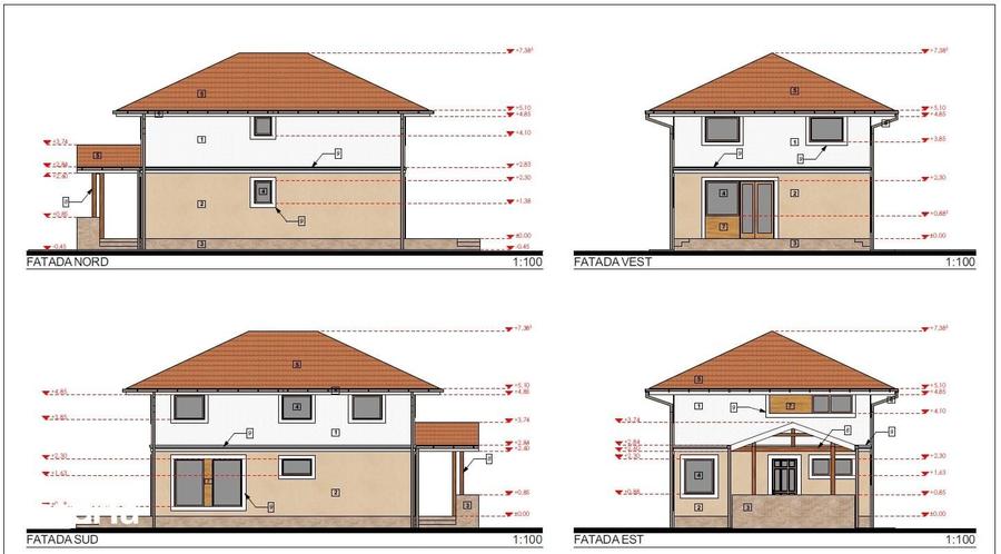 Casă cu 4 camere cu Teren 500 Mp în Central