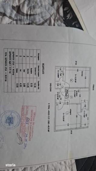 Apartament cu 3 camere decomandat în Gugești