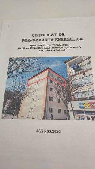 Apartament cu 3 camere semidecomandat în Central