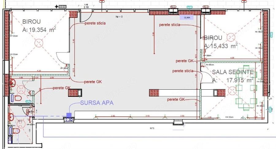 Spațiu comercial, de 142.1 mp, în Central