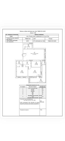 Apartament cu 2 camere decomandat în Florești