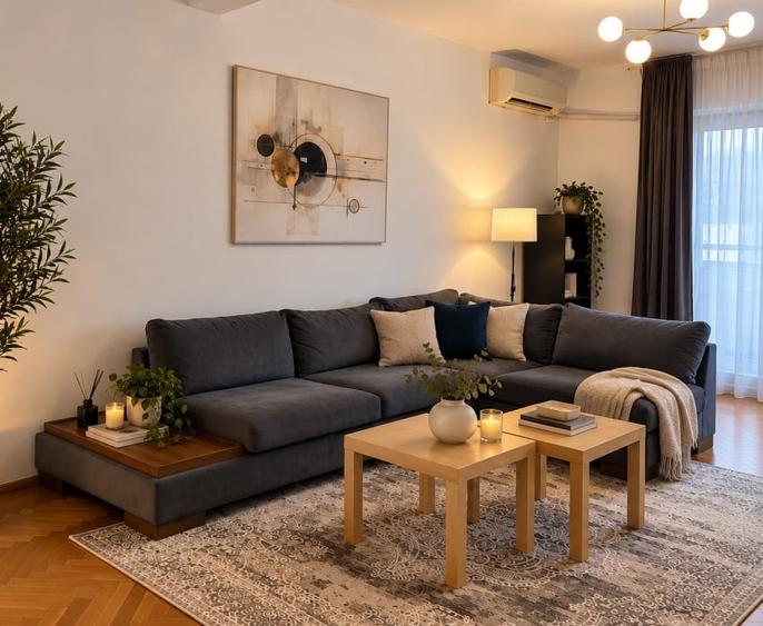 Apartament cu 3 camere, mobilat în Calea Victoriei