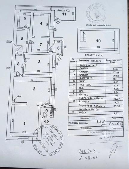 Casă cu 3 camere cu Teren 162 Mp în Vatra Luminoasă