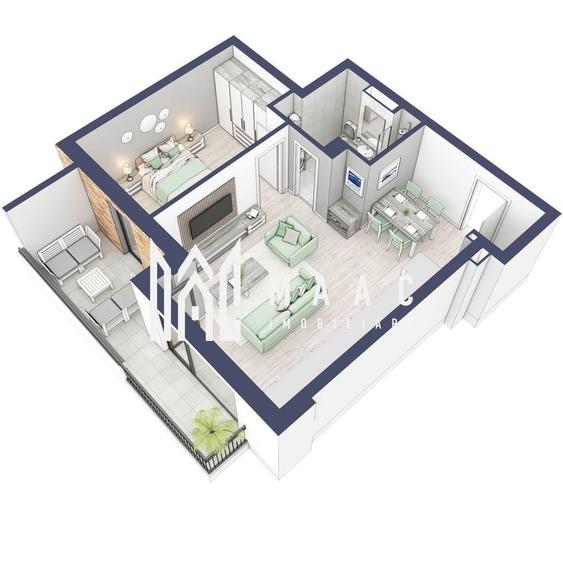 Apartament cu 2 camere în Turnișor