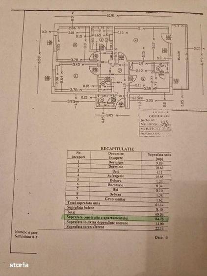 Apartament decomandat cu 3 camere - 7
