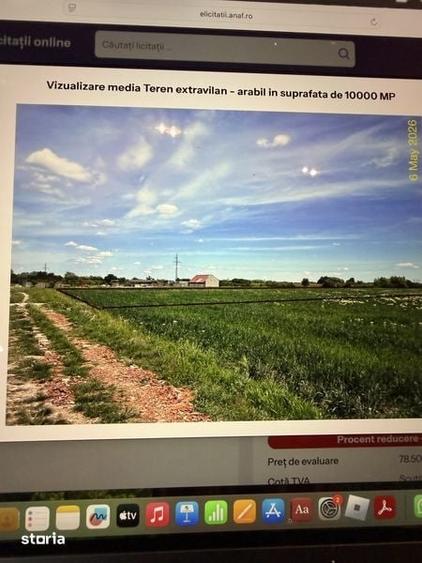 Teren de 10000 mp, în Nord