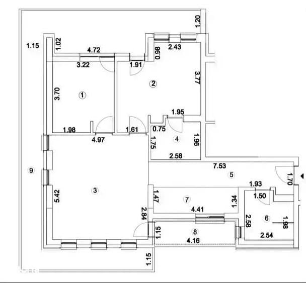 Apartament 3 camere, terasa generoasa, balcon, bloc nou, metrou - 6