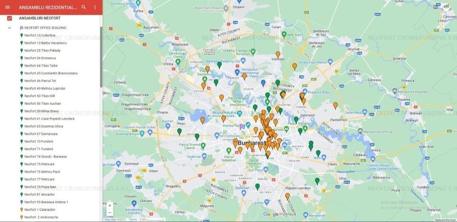 Apartament cu 2 camere decomandat în Moșilor