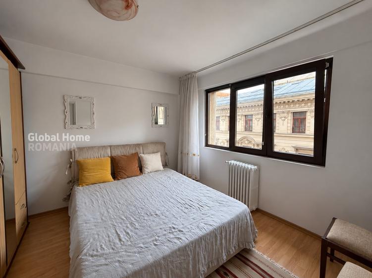Apartament cu 2 camere semidecomandat, mobilat în Calea Victoriei
