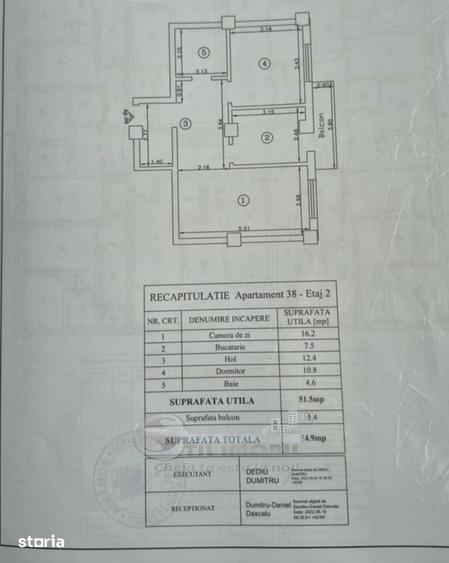 Apartament cu 2 camere decomandat, mobilat în Valea Lupului