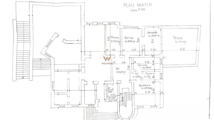 Apartament cu 5 camere decomandat în Sub Arini