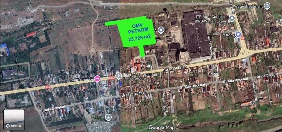 Teren Construcții intravilan de 23725 mp, în Corabia