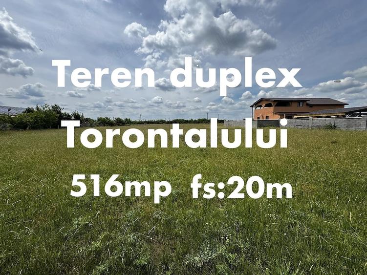 Teren de 516 mp, în Torontalului
