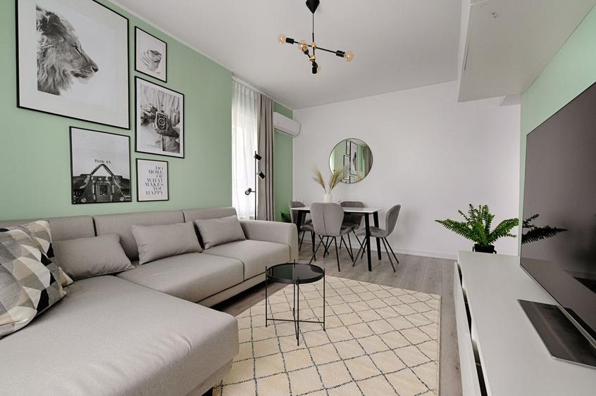 Apartament cu 2 camere semidecomandat, mobilat în Militari