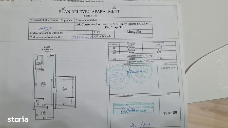 Apartament 2 camere semidecomandat de vanzare Saturn, Mangalia - 6