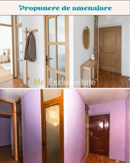 Apartament cu 3 camere decomandat în Central