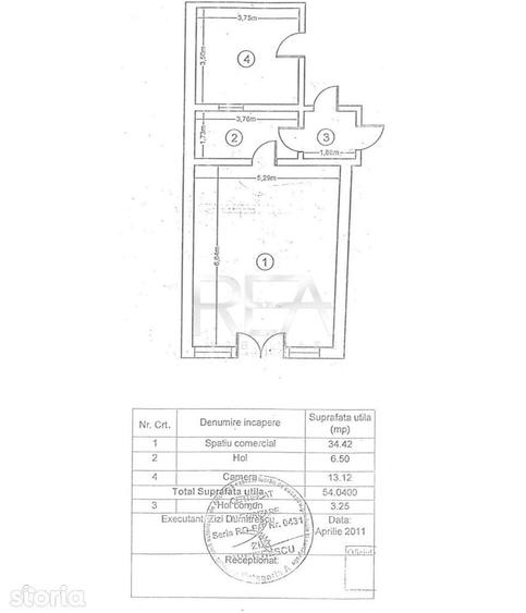 Spațiu comercial, de 54.04 mp, în Rahova