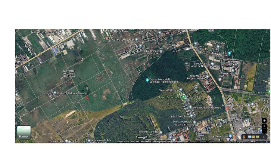 Teren Construcții intravilan de 1000 mp, în Băneasa