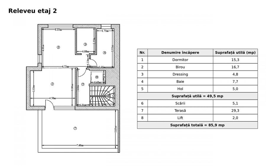 Duplex cu 5 camere cu Canalizare în Voluntari