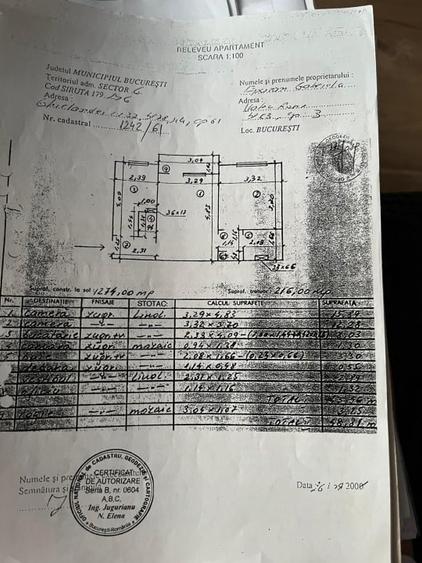 Apartament cu 2 camere semidecomandat în Gorjului