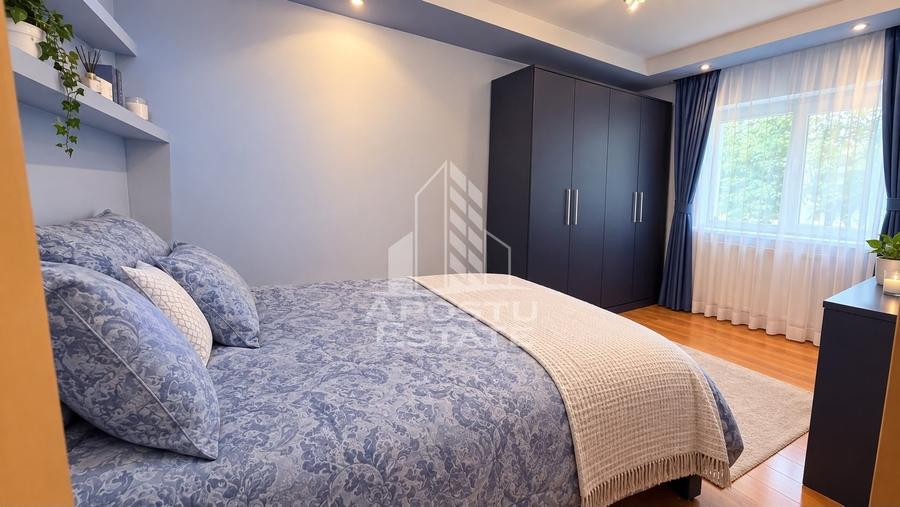 Apartament cu 3 camere semidecomandat, mobilat în Buziașului