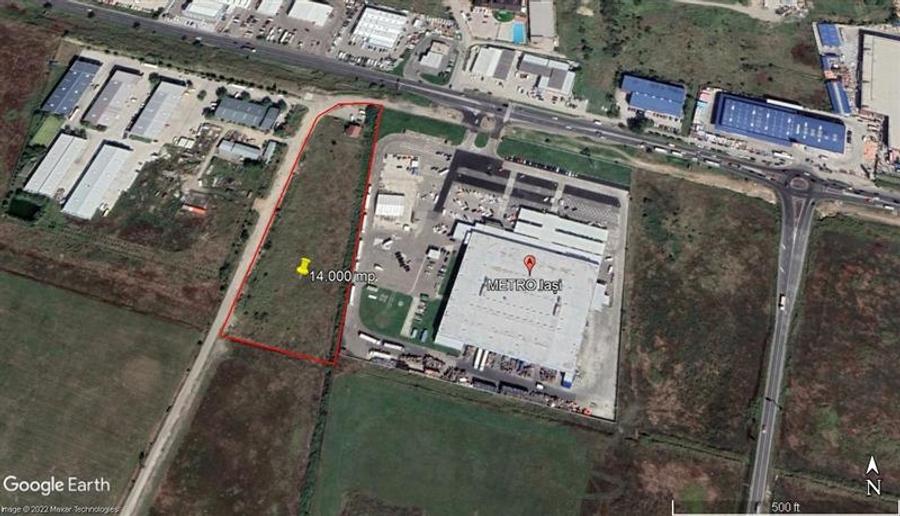 Teren Construcții intravilan de 14 mp, în Miroslava