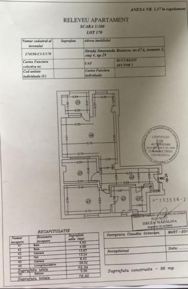 Apartament cu 3 camere decomandat, mobilat în Herăstrău