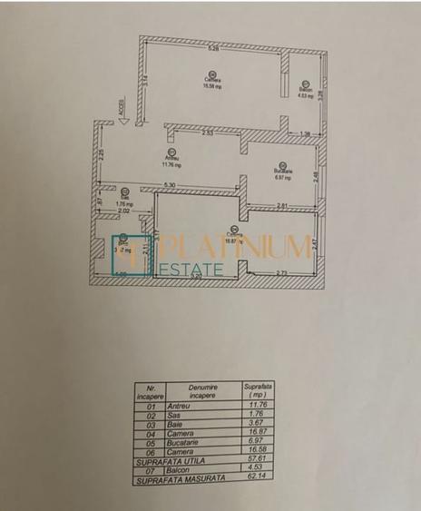 Apartament cu 2 camere decomandat în Bucovina