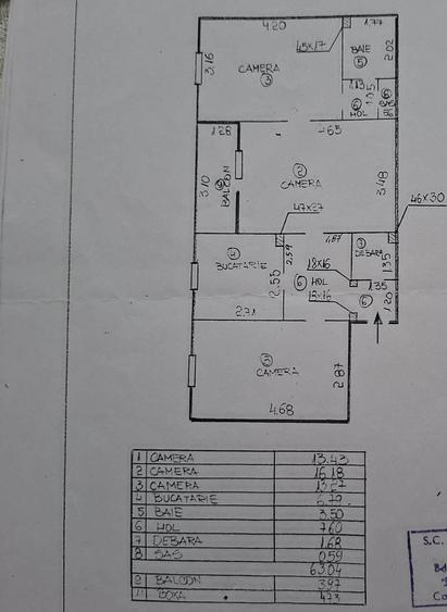 APARTAMENT CU 3 CAMERE,MANASTUR,ZONA ACADEMIEI DE MUZICA - 11