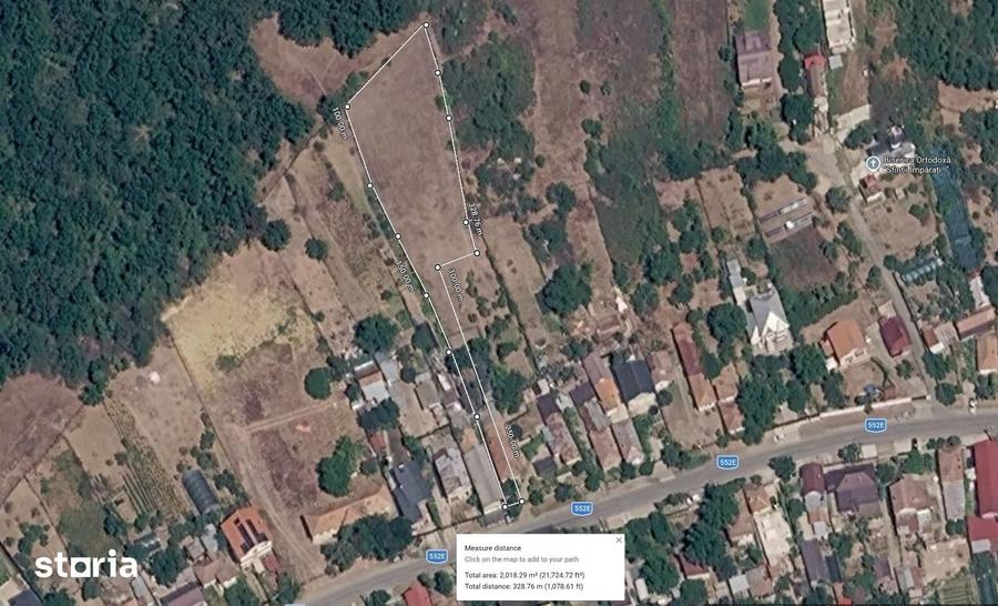 Teren intravilan de vanzare, 2000 mp, deal, padure - 2