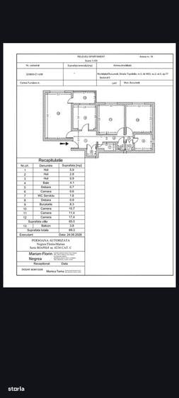 Apartament cu 3 camere decomandat în Rahova