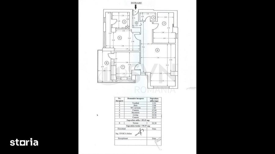 Apartament cu 3 camere în Băneasa