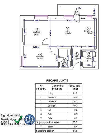 Apartament cu 3 camere, mobilat în Pipera