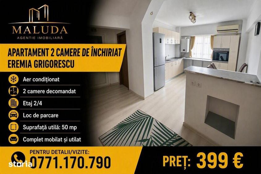 Apartament cu 2 camere decomandat în Eremia — fotografia 1