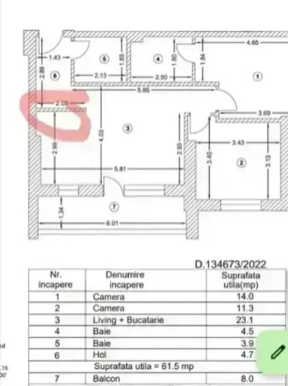 Apartament 3 camere mobilat si utilat lux | Bloc nou | Titan| Metrou I - 13