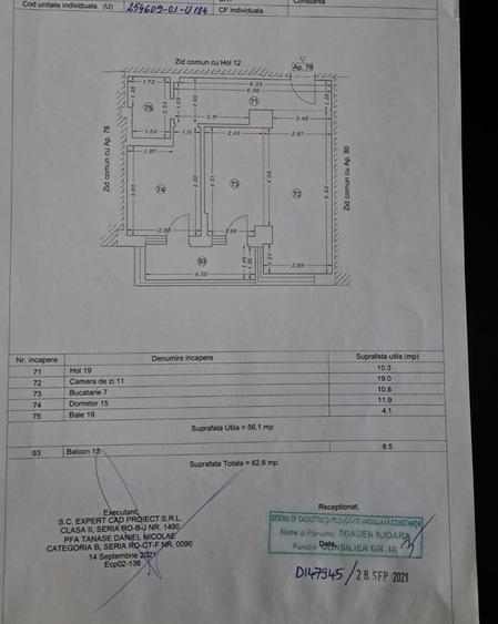 Apartament cu 2 camere semidecomandat, mobilat în Inel II