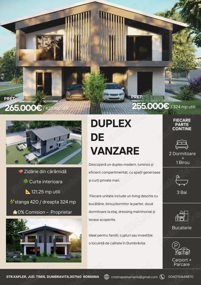 Casă cu 3 camere cu Teren 323 Mp în Dumbrăvița
