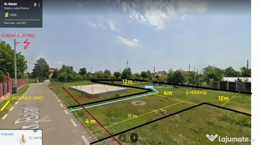 Teren intravilan de vanzare in Strejnicu 874mp - 4