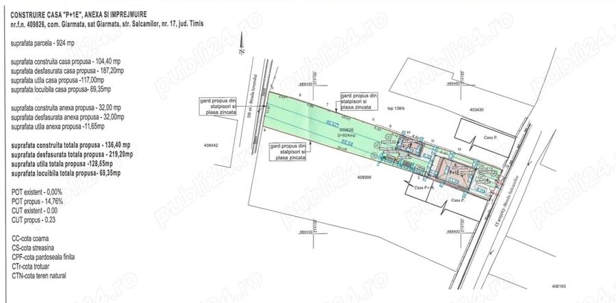 Casă cu Teren 924 Mp în Giarmata