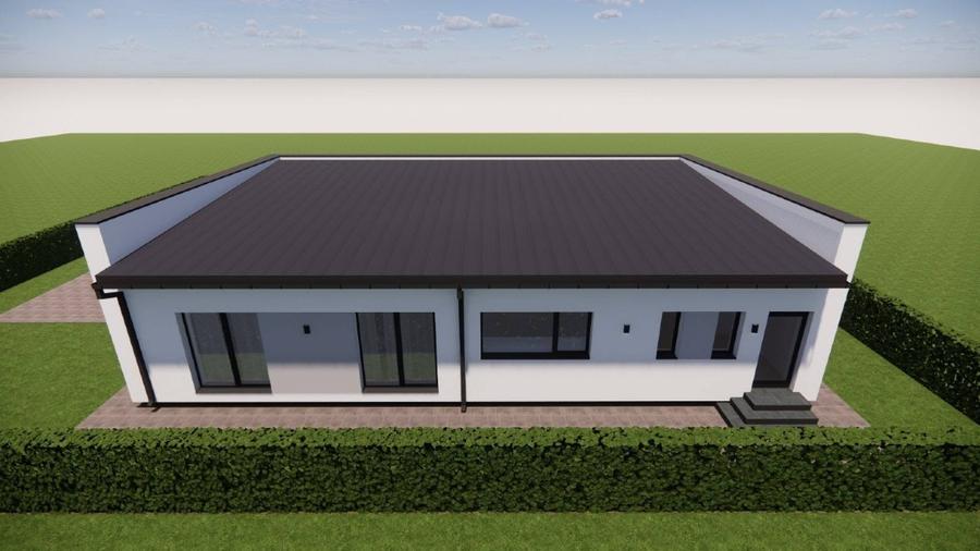 Casă individuală cu 3 camere cu Teren 600 Mp în Hereclean