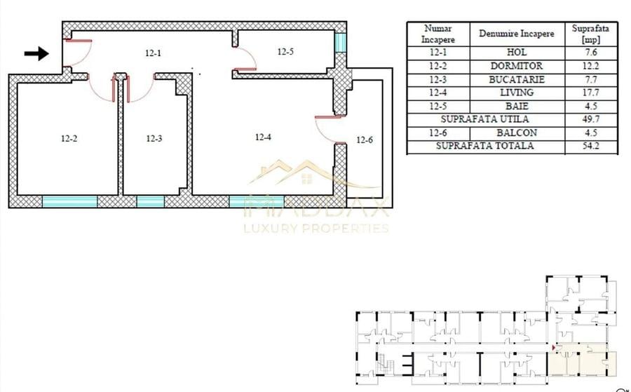 Apartament cu 2 camere decomandat în Berceni