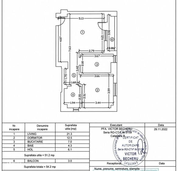 Apartament cu 2 camere în Tomis Plus