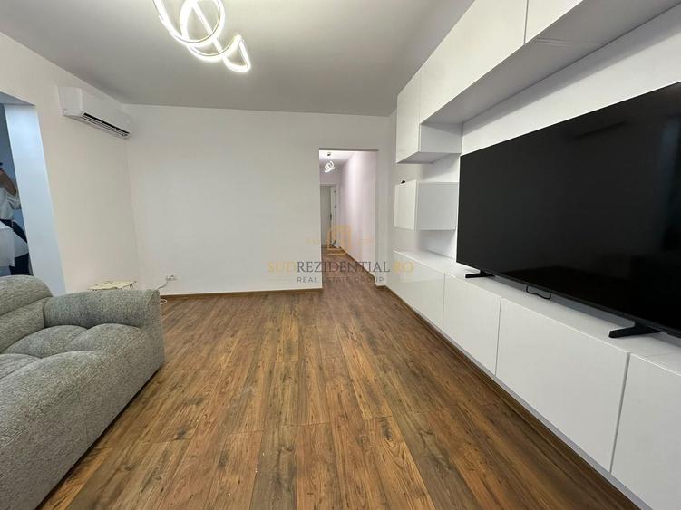 Apartament cu 3 camere semidecomandat, mobilat în Berceni