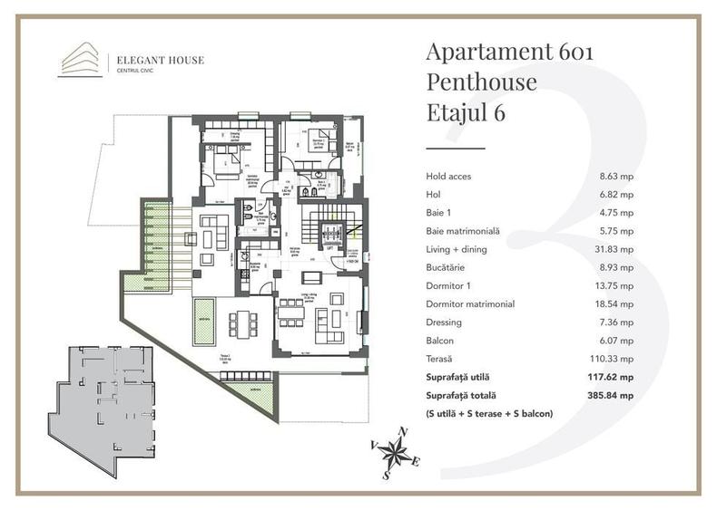 Apartament cu 4 camere în Hărman