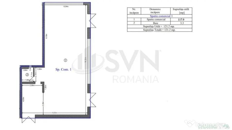 Spațiu comercial, de 100 mp, în Lujerului