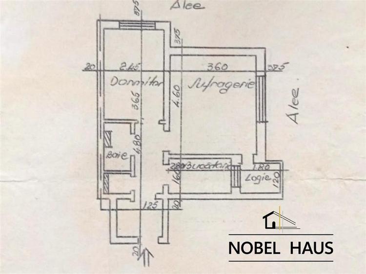 Apartament cu 2 camere decomandat în Central