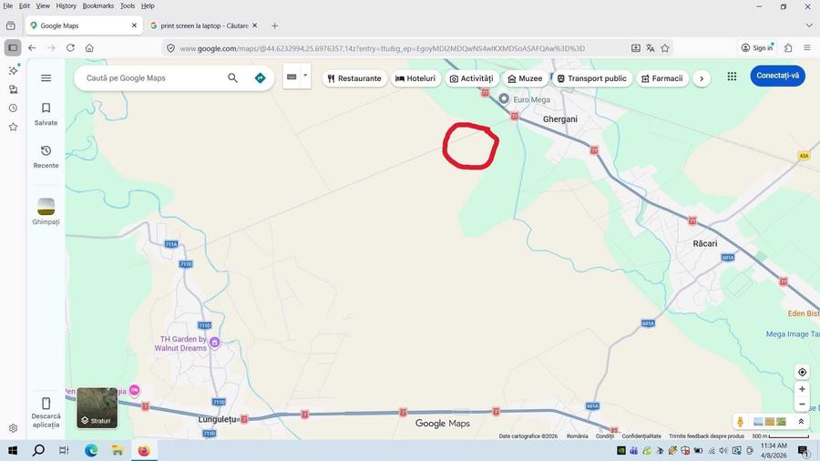 Teren de 25000 mp, în Ghergani
